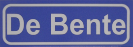 Koelkastmagneet plaatsnaambord De Bente