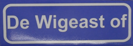 Koelkastmagneet plaatsnaambord De Wigeast of