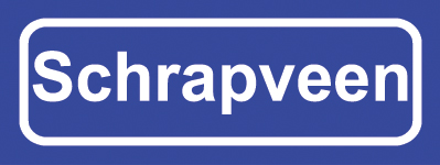 Koelkastmagneet plaatsnaambord Schrapveen