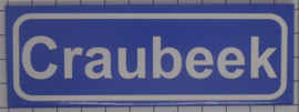 Koelkastmagneet plaatsnaambord Craubeek