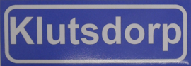 Koelkastmagneet plaatsnaambord Klutsdorp