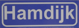 Koelkastmagneet plaatsnaambord Hamdijk