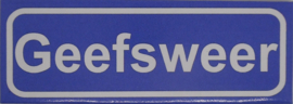 Koelkastmagneet plaatsnaambord Geefsweer