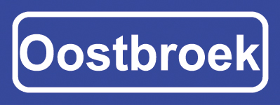 Koelkastmagneet plaatsnaambord Oostbroek