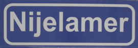 Koelkastmagneet plaatsnaambord Nijelamer