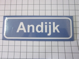 223 Magneet plaatsnaambord Andijk