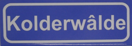 Koelkastmagneet plaatsnaambord Kolderwâlde