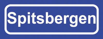 Koelkastmagneet plaatsnaambord Spitsbergen