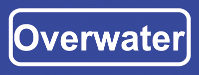 Koelkastmagneet plaatsnaambord Overwater