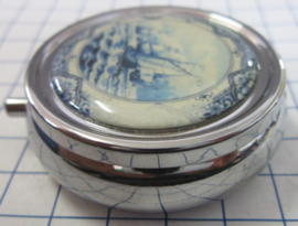 PIL506 schepen delftsblauw pillendoosje