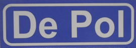 Koelkastmagneet plaatsnaambord De Pol