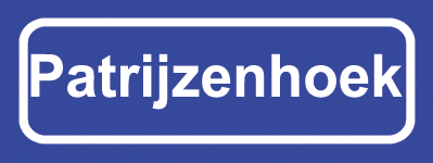 Koelkastmagneet plaatsnaambord Patrijzenhoek