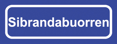 Koelkastmagneet plaatsnaambord Sibrandabuorren