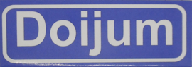 Koelkastmagneet plaatsnaambord Doijum