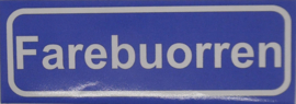 Koelkastmagneet plaatsnaambord Farebuorren