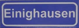 Koelkastmagneet plaatsnaambord Einighausen