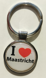 sleutelhanger rond metaal I love Maastricht