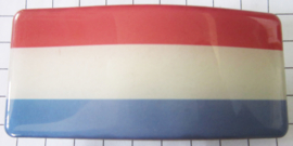 HAR 321 haarspeld rechthoek Nederlandse vlag, made in France haarclip, beste kwaliteit, klemt uitstekend.