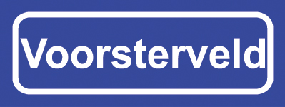 Koelkastmagneet plaatsnaambord Voorsterveld