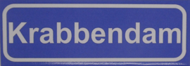 Koelkastmagneet plaatsnaambord Krabbendam