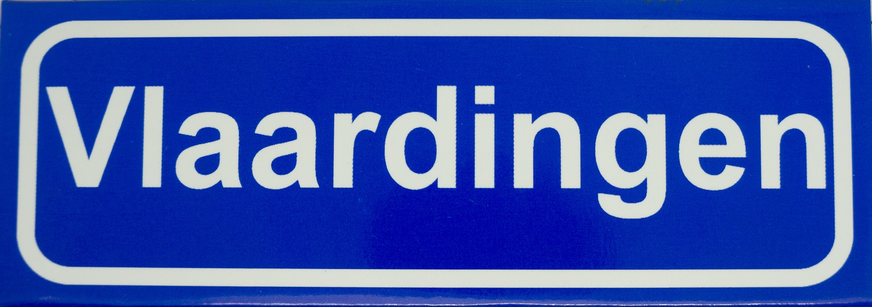 Koelkastmagneet plaatsnaambord Vlaardingen