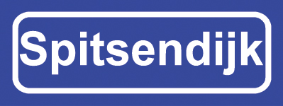 Koelkastmagneet plaatsnaambord Spitsendijk