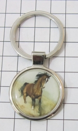 SLE 501 Sleutelhanger bruin paard