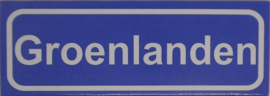 Koelkastmagneet plaatsnaambord Groenlanden