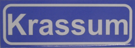Koelkastmagneet plaatsnaambord Krassum