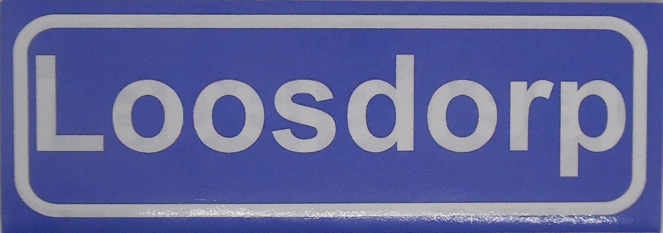 Koelkastmagneet plaatsnaambord Loosdorp