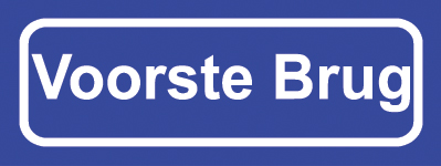 Koelkastmagneet plaatsnaambord Voorste Brug