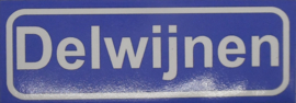 Koelkastmagneet plaatsnaambord Delwijnen