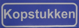 Koelkastmagneet plaatsnaambord Kopstukken