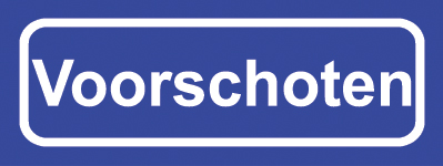 Koelkastmagneet plaatsnaambord Voorschoten
