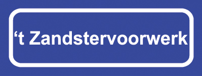 Koelkastmagneet plaatsnaambord 't Zandstervoorwerk
