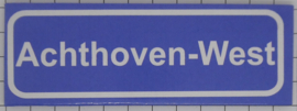 Koelkastmagneet plaatsnaambord Achthoven-West