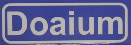 Koelkastmagneet plaatsnaambord Doaium