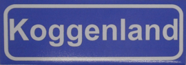 Koelkastmagneet plaatsnaambord Koggenland