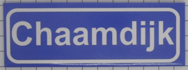 Koelkastmagneet plaatsnaambord Chaamdijk
