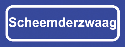 Koelkastmagneet plaatsnaambord Scheemderzwaag