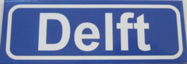 Koelkastmagneet plaatsnaambord Delft