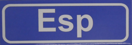 Koelkastmagneet plaatsnaambord Esp