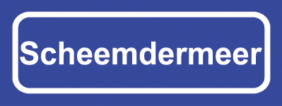 Koelkastmagneet plaatsnaambord Scheemdermeer