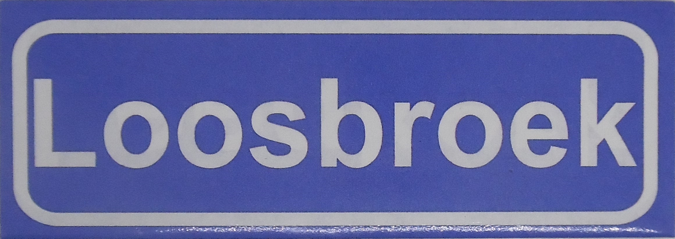 Koelkastmagneet plaatsnaambord Loosbroek