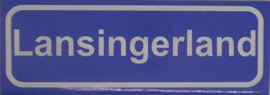 Koelkastmagneet plaatsnaambord Lansingerland