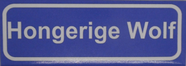 Koelkastmagneet plaatsnaambord Hongerige Wolf