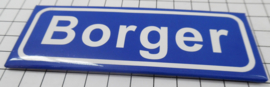 Koelkastmagneet plaatsnaambord Borger P_DR2.0001