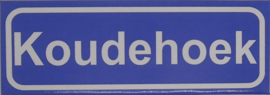 Koelkastmagneet plaatsnaambord Koudehoek