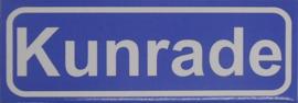 Koelkastmagneet plaatsnaambord Kunrade