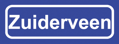 Koelkastmagneet plaatsnaambord Zuiderveen